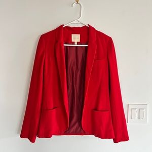 Red Blazer Sz XS Silence + Noise Urban Outfitters Old Money Aesthetic